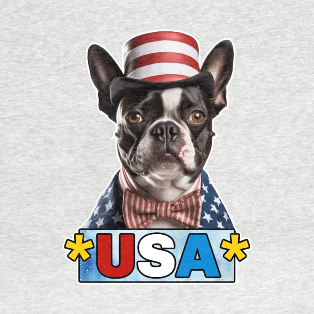 Boston Terrier USA by Corrie Kuipers
